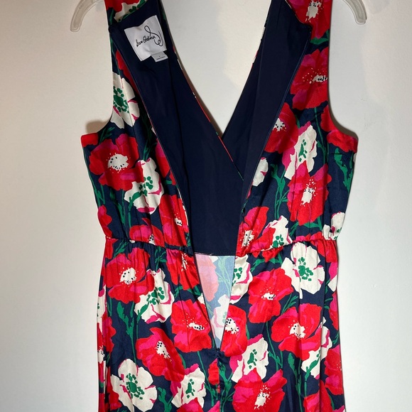 NWOT Sam Edelman Crossover V-Neck Floral Flowy Sleeveless Dress - Picture 9 of 11